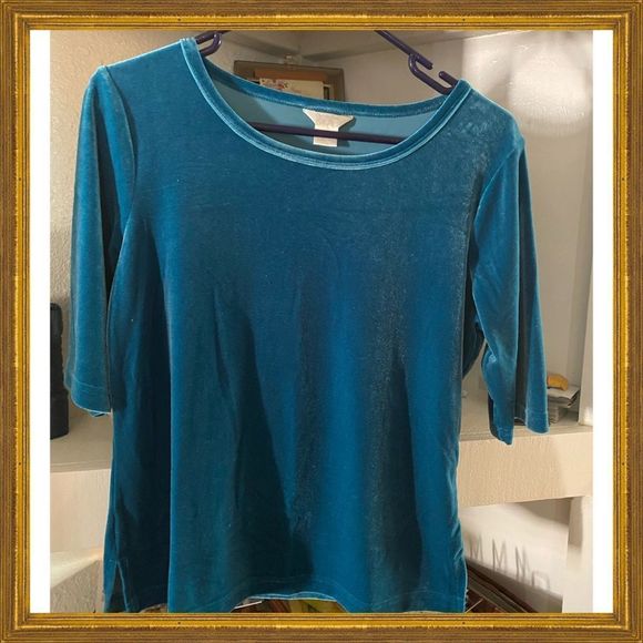 croft & barrow Tops - Croft and borrow velvet top